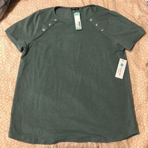 Pink Clover Leah Button green shirt  XXL Stitchfix